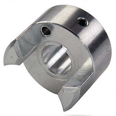 Curved Jaw Coupling Hub 1/2 Aluminum