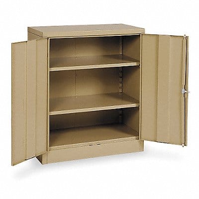 Storage Cabinet 42 x36 x18 Tan 2Shlv