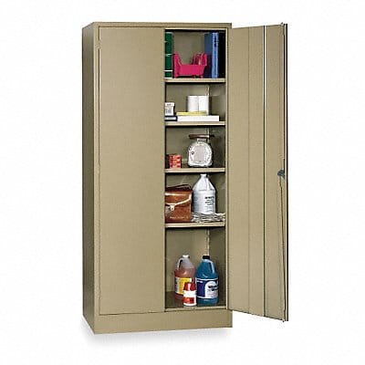 F8672 Storage Cabinet 78 x36 x18 Tan 4Shlv