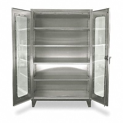 Strg Cab 78 x48 x24 Silver 4Shlv