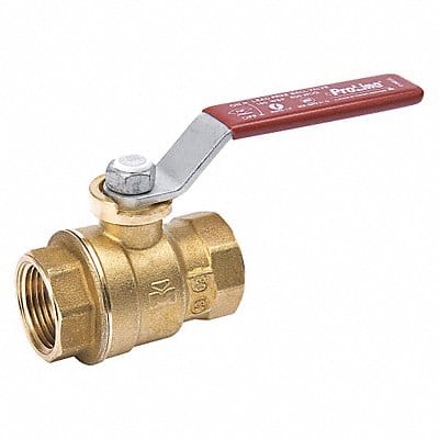 Ball Valve Brass Full Port 3/8 in