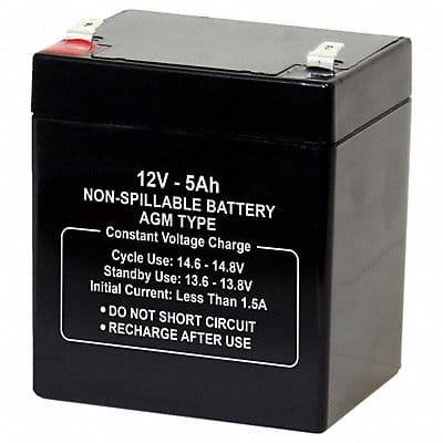 Battery 12VDC 5Ah 0.250 Faston