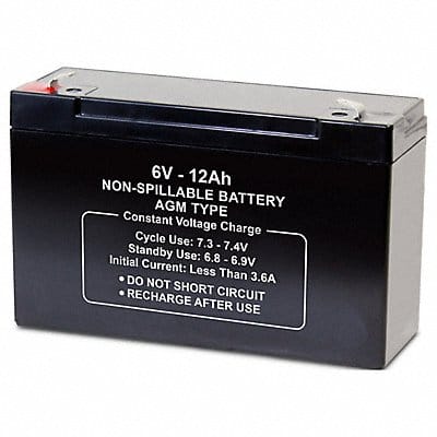 Battery 6VDC 12Ah 0.250 Faston