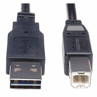 Reversible USB Cable Black 6 ft.