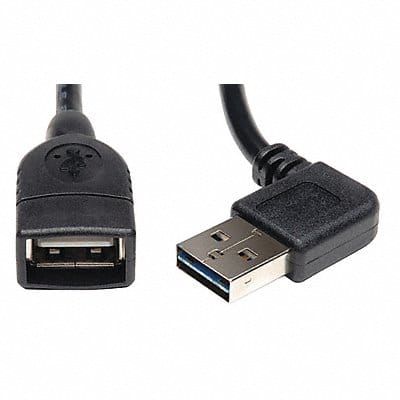 Reversible USB Extension Cable Black