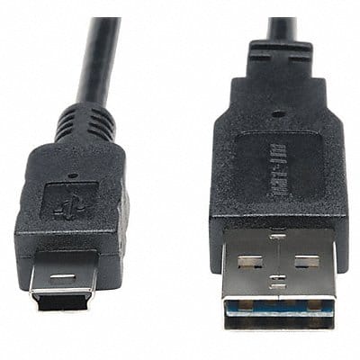 Reversible USB Cable Black 3 ft.