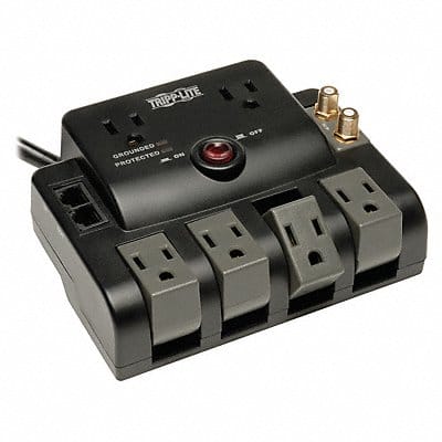 Datacom Surge Protector 6 Outlet Black