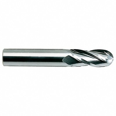 Ball End Mill Single End 1/4 Carbide