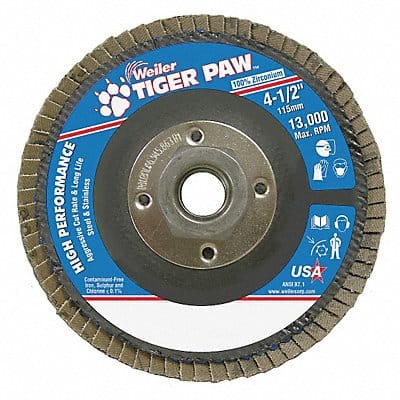 H7367 Fiber Disc 4 1/2 in Dia 5/8in Arbor