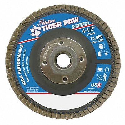 H7356 Fiber Disc 4 1/2 in Dia 5/8in Arbor