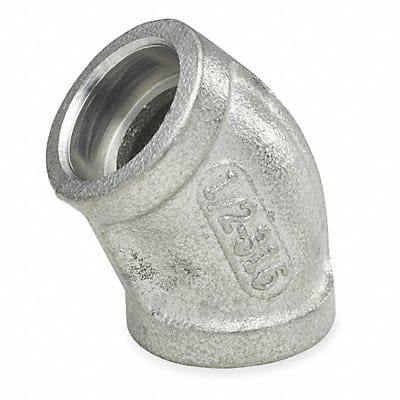 45 Elbow 304 SS 1/4 in Class 3000