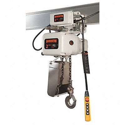 Elec. Chain Hoist w/Trolley 1000lb 10ft.