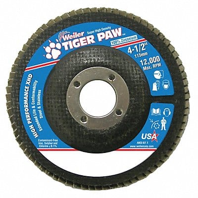 H7360 Fiber Disc 4 1/2 in Dia 7/8in Arbor