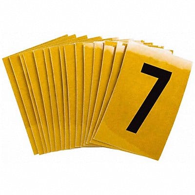 Number Label 7 1-1/2in.Hx1in.W PK25