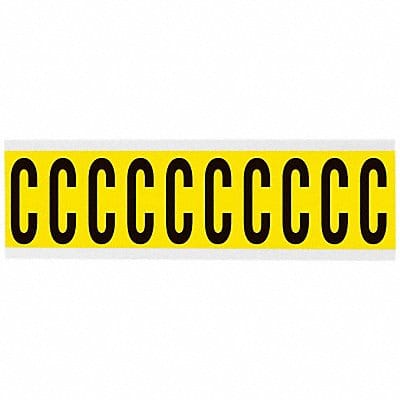 Letter Label C 2-1/4in.Hx7/8in.W Vinyl