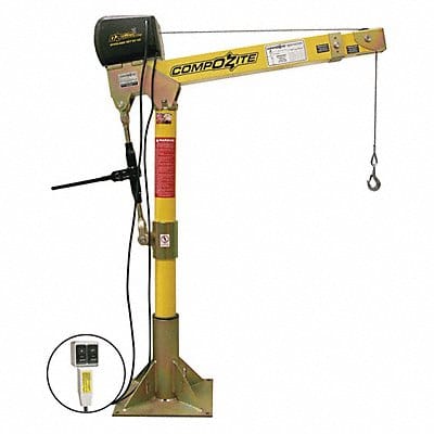 Davit Crane Kit 1200 lb 22 to 66in Reach