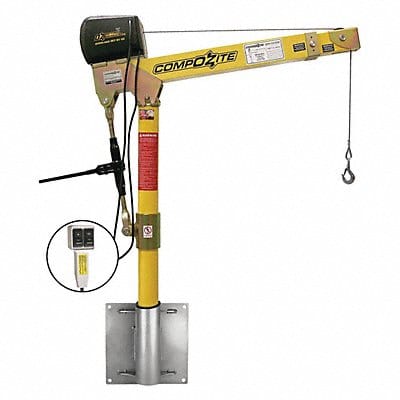 Davit Crane Kit 1200 lb 22 to 66in Reach