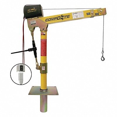 Davit Crane Kit 1200 lb 22 to 66in Reach