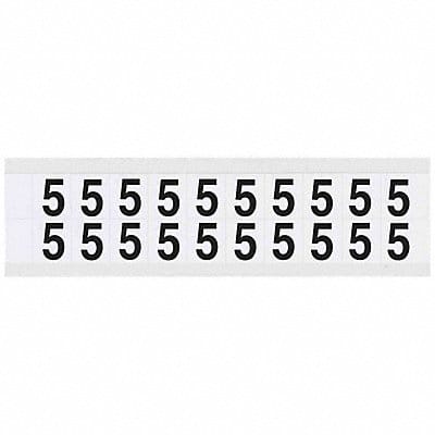 Number Label 5 3/4in.Hx21/32in.W Vinyl