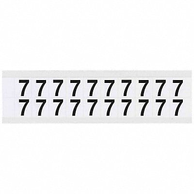 Number Label 7 3/4in.Hx21/32in.W Vinyl