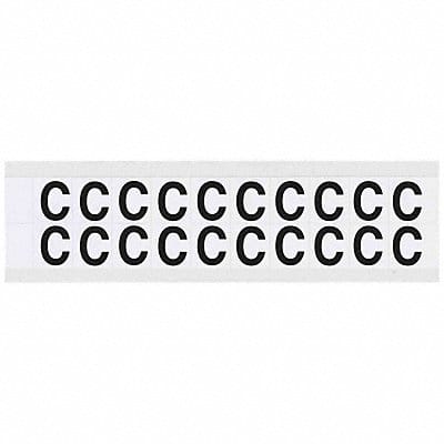 Letter Label C 3/4in.Hx21/32in.W Vinyl