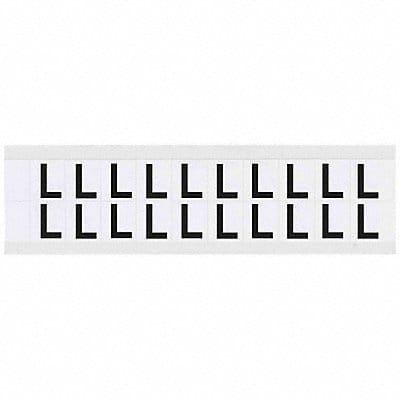 Letter Label L 3/4in.Hx21/32in.W Vinyl