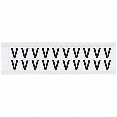 Letter Label V 3/4in.Hx21/32in.W Vinyl