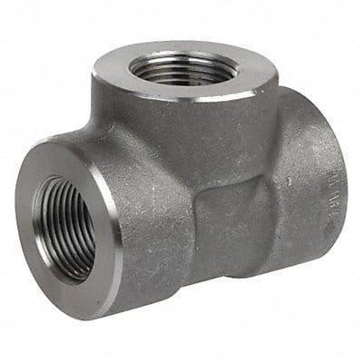 Tee 304 SS 1 in Pipe Size Female NPT