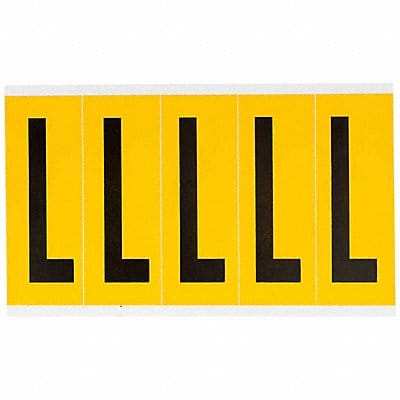 Letter Label L 5in.Hx1-3/4in.W Vinyl