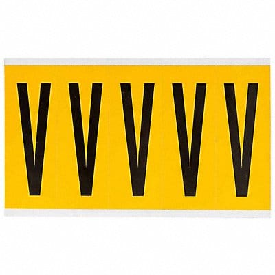 Letter Label V 5in.Hx1-3/4in.W Vinyl