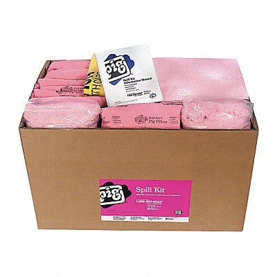 Spill Kit Refill Chem/Hazmat Pink