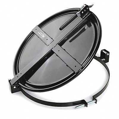 Drum Lid Black Steel 55 gal