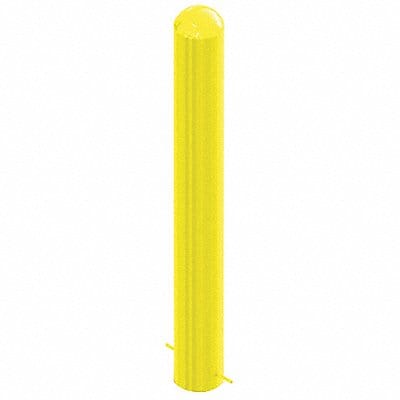 Bollard 48 4/5 in H Yellow Carbon Steel