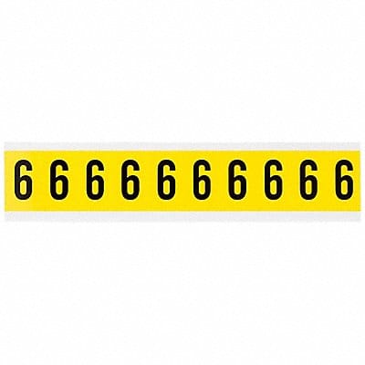 Number Label 6 1-1/2in.Hx7/8in.W