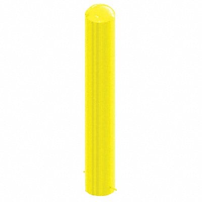 Bollard 48 1/2 in H Yellow Carbon Steel