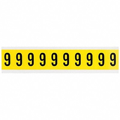 Number Label 9 1-1/2in.Hx7/8in.W