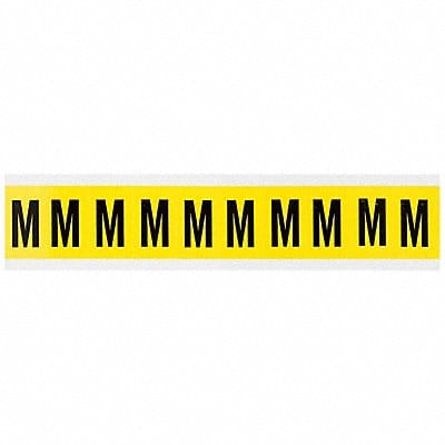 Letter Label M 1-1/2in.Hx7/8in.W Vinyl