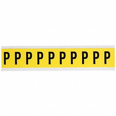 Letter Label P 1-1/2in.Hx7/8in.W Vinyl