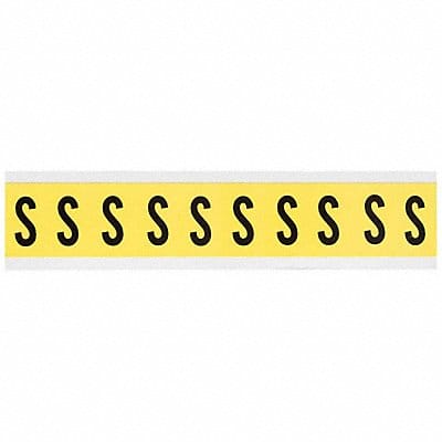 Letter Label S 1-1/2in.Hx7/8in.W Vinyl