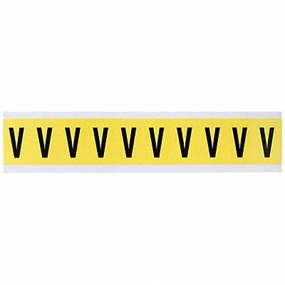 Letter Label V 1-1/2in.Hx7/8in.W Vinyl