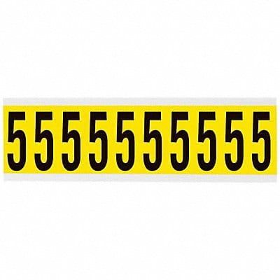 Number Label 5 2-1/4in.Hx7/8in.W