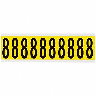 Number Label 8 2-1/4in.Hx7/8in.W