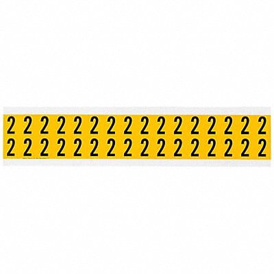 Number Label 2 3/4in.Hx9/16in.W Vinyl