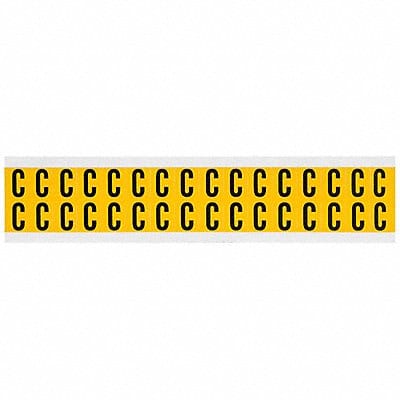 Letter Label C 3/4in.Hx9/16in.W Vinyl