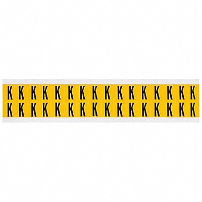 Letter Label K 3/4in.Hx9/16in.W Vinyl