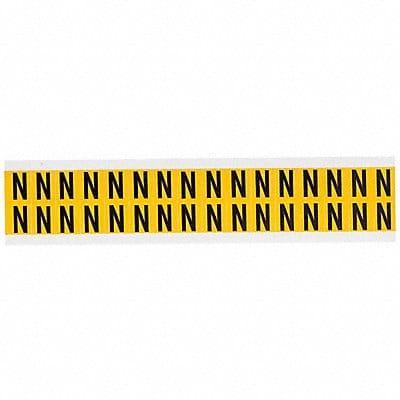 Letter Label N 3/4in.Hx9/16in.W Vinyl