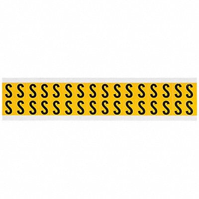 Letter Label S 3/4in.Hx9/16in.W Vinyl