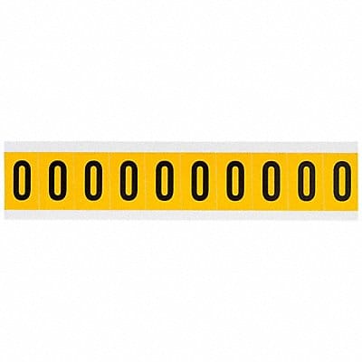 Number Label 0 1-1/2in.Hx7/8in.W