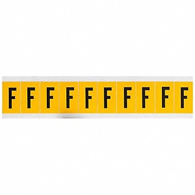 Letter Label F 1-1/2in.Hx7/8in.W Vinyl