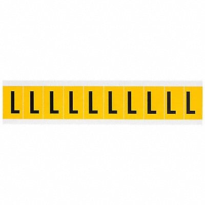 Letter Label L 1-1/2in.Hx7/8in.W Vinyl